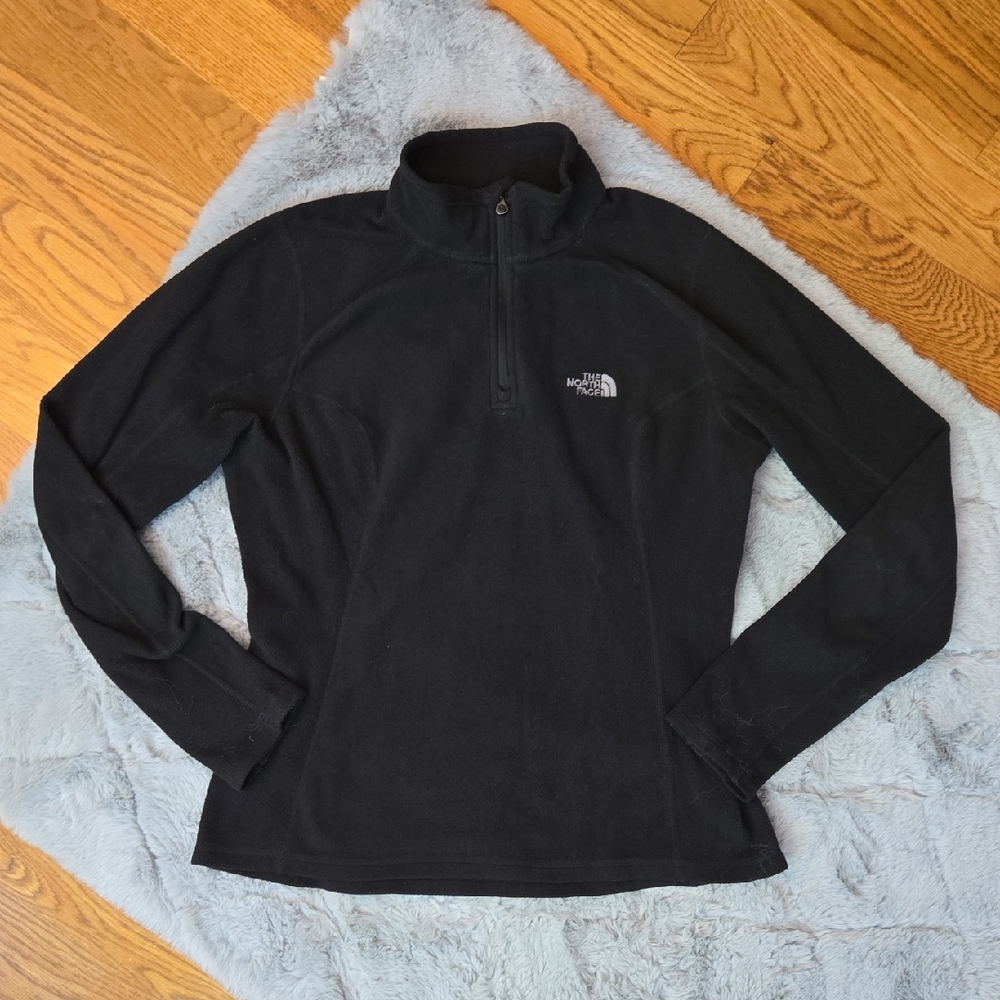 The North Face Black Fleece Pull Over Jacket, Womens Small, Great Condition